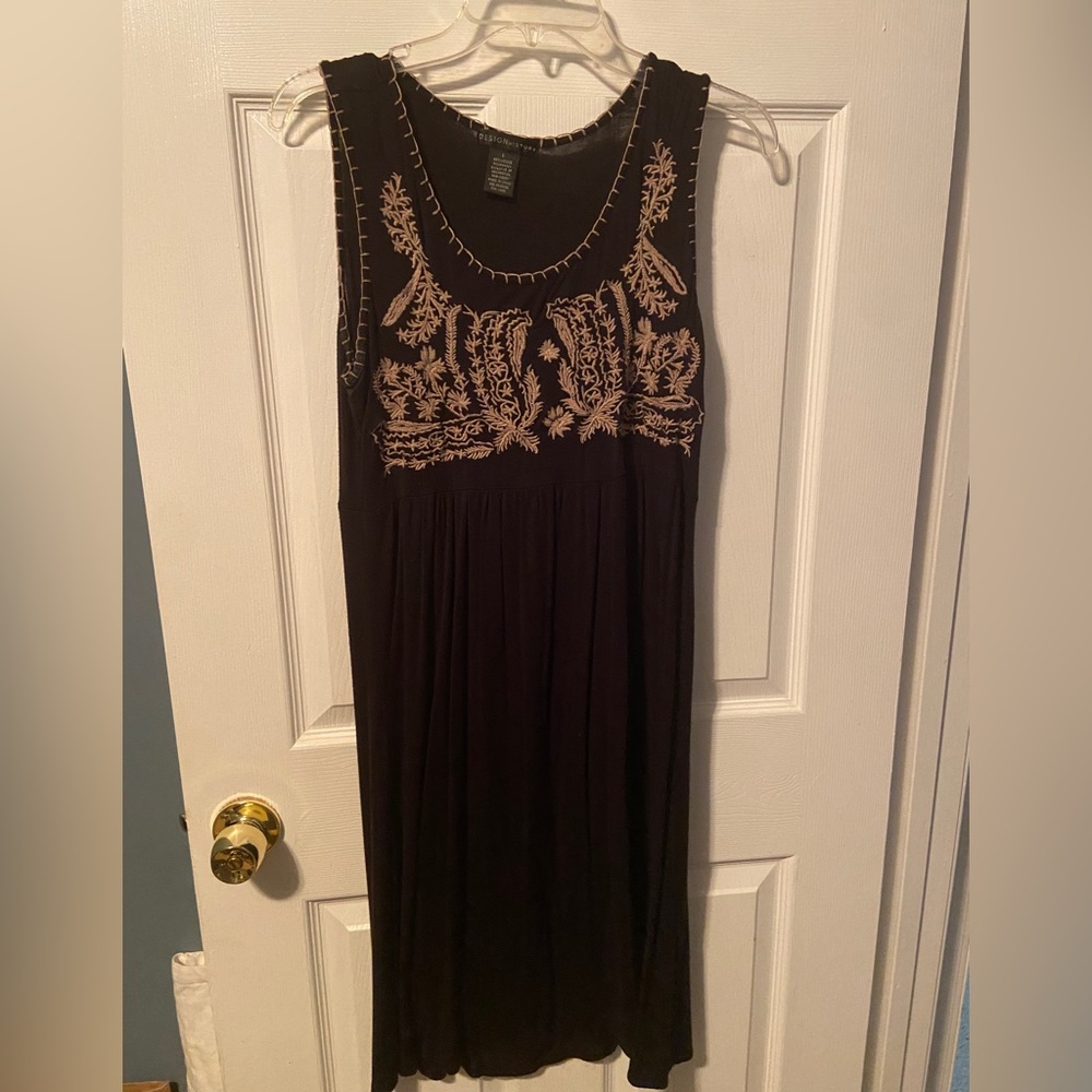 Design History Embroidered Tank Dress L